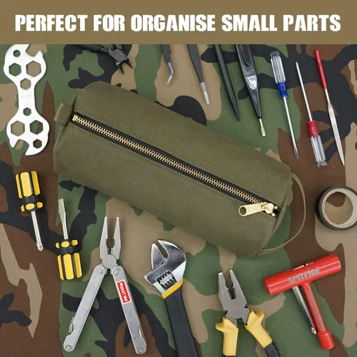 Vista 6 de Rough Enough - Bolsa de herramientas pequeña portátil, organizador EDC con asa
