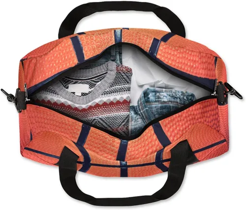 Vista 7 de Bolsa de lona para niños, bolsa de gimnasio deportiva para niños, niñas y adolescentes, bolsa de mano para el fin de semana, bolsa de viaje