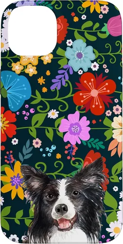 Vista 15 de Border Collie Ditsy Flower Floral Pattern for Women Case for iPhone 17