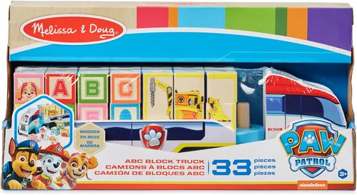 Vista 3 de Melissa & Doug Camión de Bloques de Madera ABC de la Patrulla Canina (33 piezas)