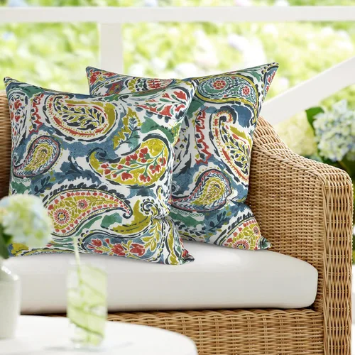 Vista 11 de DYTXIII Paquete de 2 almohadas lumbares impermeables para exteriores con rellenos, 12 x 20 pulgadas, almohada decorativa rectangular para patio