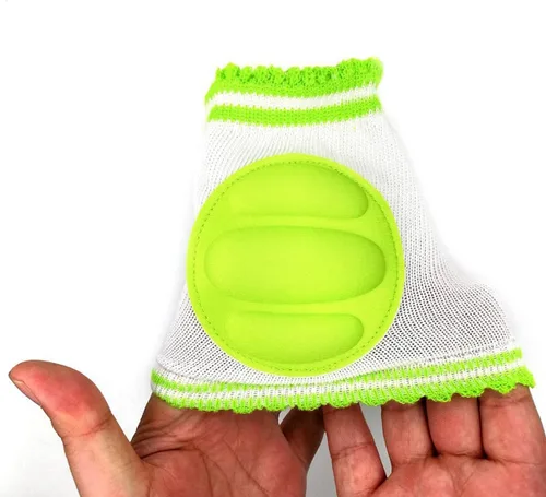 Vista 4 de 3 pares de rodilleras para gatear Protector de seguridad ajustable transpirable impermeable, rodilleras elásticas para bebés, niños pequeños