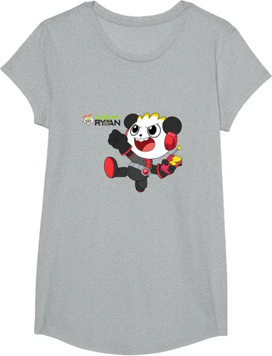 Vista 75 de Ryan's World Super Spy Combo Panda Camiseta, gris, S Asfalto