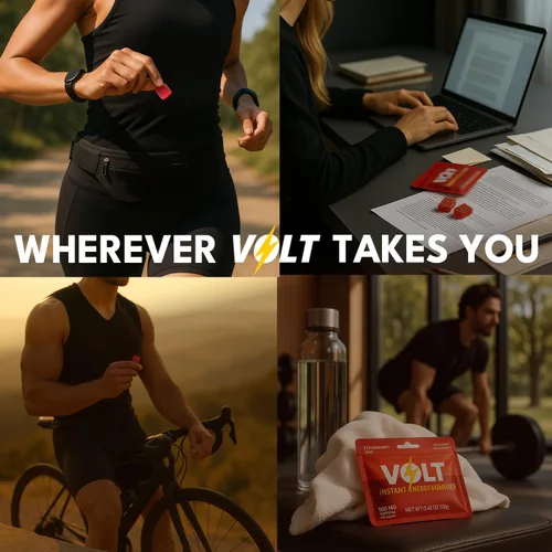 Vista 7 de Volt - Gomitas de energía instantánea, 100 mg de cafeína por gomita, combustible de acción rápida para entrenamiento, carrera + estudio, alternativa