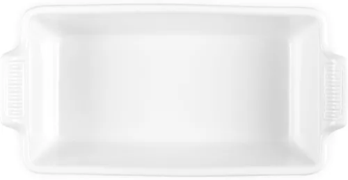 Vista 2 de Le Creuset Stoneware Heritage - Molde para pan, 9 x 5 x 3 pulgadas (1.5 cuartos de galón), color blanco