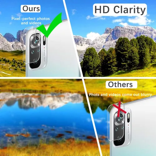 Vista 7 de Anbzsign[2 unidades] Protector de lente de cámara y [2 unidades] Protector de pantalla de privacidad para Xiaomi Redmi Note 10 / Redmi Note 10S
