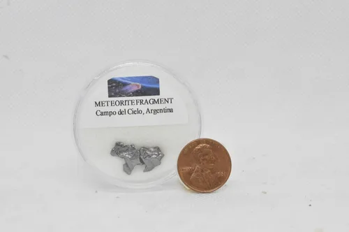 Vista 5 de Meteoritos de todo el mundo - Auténtica colección de fragmentos de meteoritos de 8 piezas con vitrina Regalo educativo de ciencia para niños