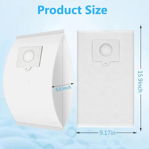 Vista 3 de Paquete de 15 bolsas de vacío HEPA tipo Q/C 53292 compatibles con Kenmore Canister Vacuum 81214, 81414, 81615, 81714, BC3005, 200/400/600/700/800