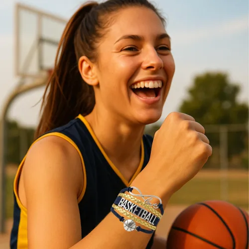 Vista 53 de Infinity Collection - Pulsera de baloncesto de regalo para equipos y jugadores