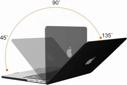 Vista 4 de Funda rígida de plástico Mosiso, con tapa para teclado, protección para pantalla. Solo para MacBook Pro 13 pulgadas con visualización de retina sin