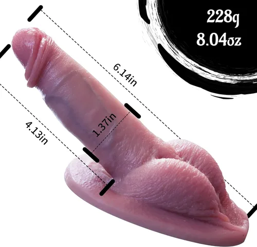 Vista 6 de Consolador pequeño para principiantes, Reproduction consolador real hecho a mano, juguete sexual para adultos de pene realista y realista.