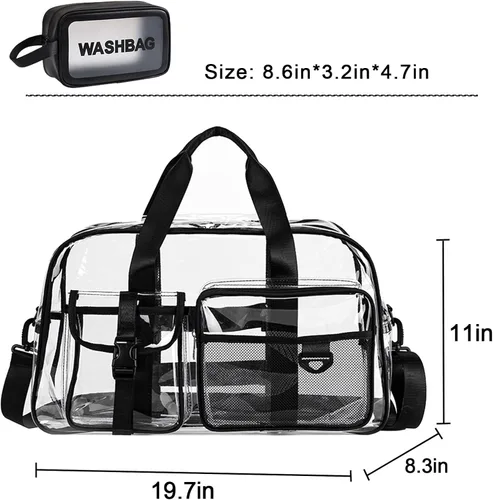 Vista 84 de Pequeña bolsa de gimnasio para mujer, bolsa de viaje con compartimento para zapatos