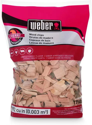 Vista 5 de Weber - Astillas de madera de manzana, para asar a la parrilla y ahumar, 192 pulgadas cúbicas