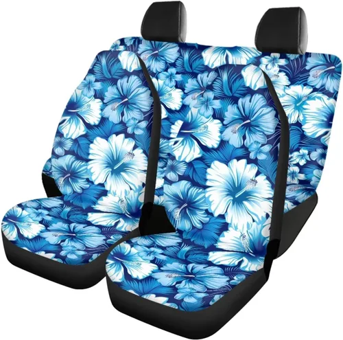 Vista 31 de Howilath 250 USA Anniversary - Juego de 4 fundas de asiento de automóvil de ajuste universal para asientos delanteros y traseros para uso en todas
