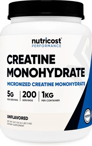 Vista 15 de Nutricost - Polvo de Monohidrato de Creatina (sabor Frambuesa Azul), 500 Gramos (1.1 LBS)