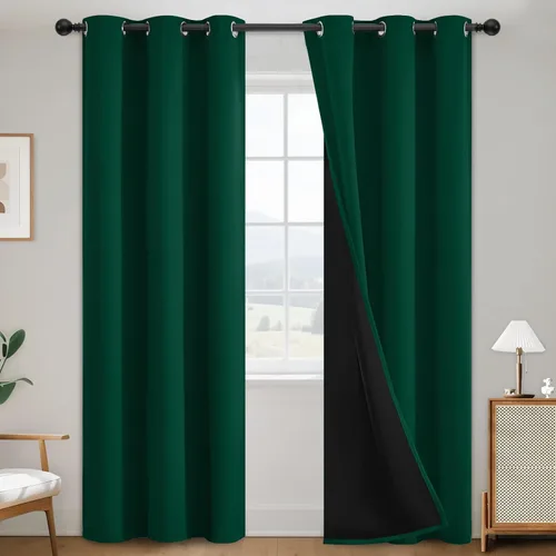 Vista 64 de SimpleHome - Cortinas opacas 100% para recámara, cortinas de ventana con ojales beige, con aislamiento térmico, cortinas de oscurecimiento