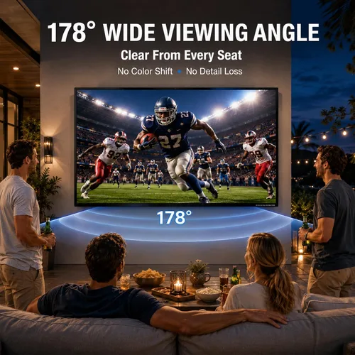Vista 5 de 360SPB 55 pulgadas 4K TV al aire libre, 1000 liendres, IP55 impermeable