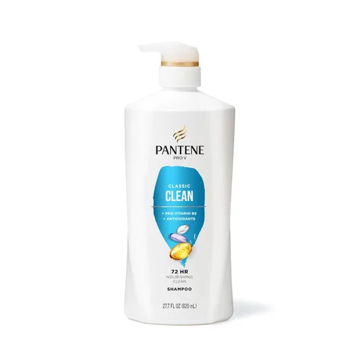 Vista 8 de Pantene Champú, Classic Clean - Nutrientes Pro-V para cabello seco, teñido y teñido, cabello de aspecto saludable cada lavado, rico en Limpieza