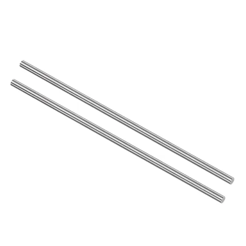 Vista 7 de uxcell 2 piezas varillas de metal redondas de acero, 2 mm x 200 mm de acero de alta velocidad (HSS) barra de torno herramienta, para eje engranaje