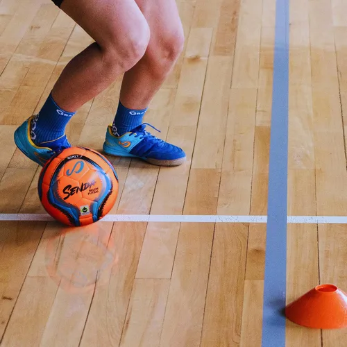 Vista 4 de Senda Belem Balón de Futsal para Entrenamiento Naranja/Azul/Gris/Negro