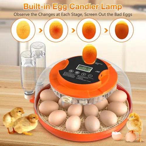 Vista 7 de Egg Incubators for Hatching Eggs, 18 Egg Incubator with Automatic Egg Turning and Humidity Control Incubator for Chicken Duck Quail Home Lab