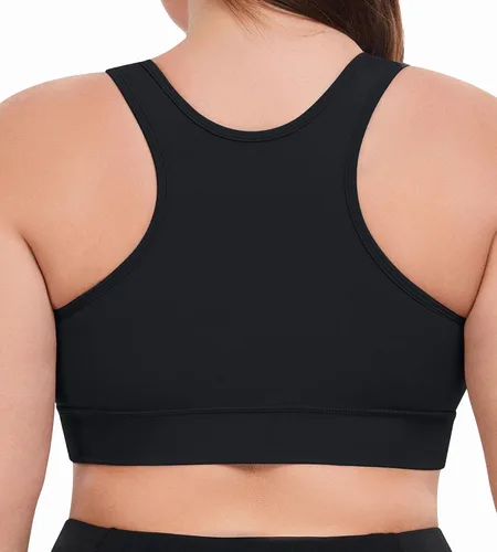Vista 2 de Bralette de maternidad y lactancia para mujer, 5 unidades (S-4XL) - Bralette cómodo con espalda cruzada