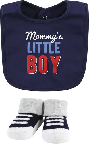 Vista 77 de Hudson Baby Conjunto de babero y calcetines unisex de algodón para bebé