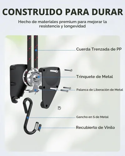 Vista 6 de Fondwell Correas de trinquete pequeñas para atar cuerdas, perchas de luz