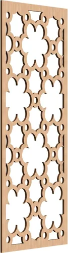 Vista 114 de 9 3/8"W x 24 3/8"H x 1/4"T Southgate Decorativos Paneles De Pared De Madera Calado, Abedul