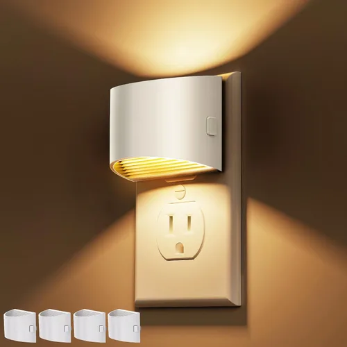 Vista 12 de L LOHAS LED Las luces nocturnas se enchufan en la pared con 3CCT ajustable, luz nocturna de 1W (1600K/3000K/5000K), 1W Nightlights Plug in Wall