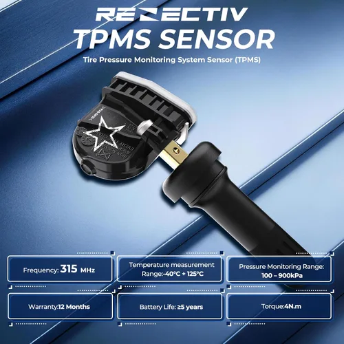 Vista 3 de RENECTIV Sensor GM TPMS, sensor de sistema de monitoreo de presión de neumáticos (TPMS) apto para Buick Cadillac Chevrolet GMC Pontiac