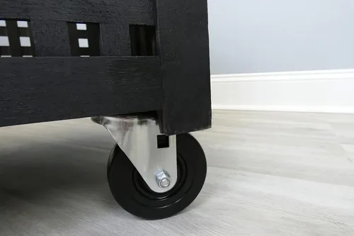 Vista 4 de Shepherd Hardware 9023 Rueda giratoria de goma suave de 4 pulgadas, diámetro de vástago de 1/2 pulgada, capacidad de carga de 200 libras