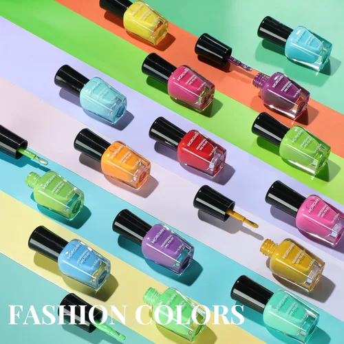 Vista 5 de Morovan - Juego de esmaltes de uñas brillantes: juego de regalo de 15 colores de secado rápido de larga duración Paquete de esmalte de uñas