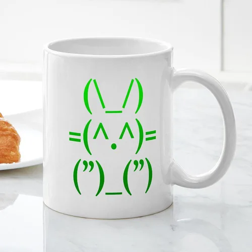 Vista 5 de CafePress Ascii - Taza de café de cerámica, taza de té, 11 onzas