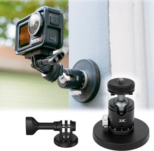 Vista 11 de JJC Soporte de montaje magnético con tornillo de 1/4"-20 para DJI Osmo360 Action 5 Pro 4 3 para Insta360 X5 X4 X3 Ace, Pocket 3 OSMO360, base