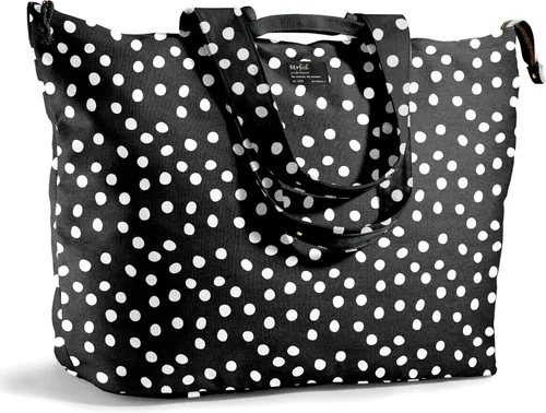 Vista 10 de Bolso de playa grande Fit & Fresh para mujeres - Bolso de viaje extragrande con bolsillos Negro