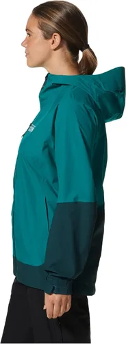 Vista 2 de Mountain Hardwear - Chaqueta de ozonic elástica para mujer, impermeable, transpirable para senderismo, mochila y todos los días