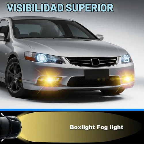 Vista 2 de Luces antiniebla aptas para Honda Accord 2014 2013 2015 4 puertas sedán luces antiniebla con bombillas halógenas e interruptor y kit de cableado