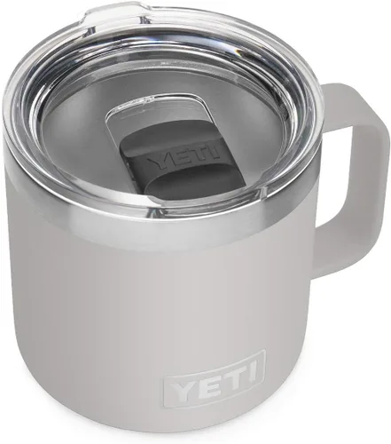 Vista 17 de YETI Rambler - Taza de 14 oz con aislamiento al vacío, de acero inoxidable con tapa MagSlider, color inoxidable Rosa (Bimini Pink)