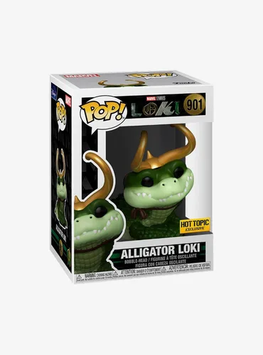 Vista 2 de Funko Marvel Loki Pop! Alligator Loki Vinilo Bobble-Head Hot Topic Exclusivo Multi None