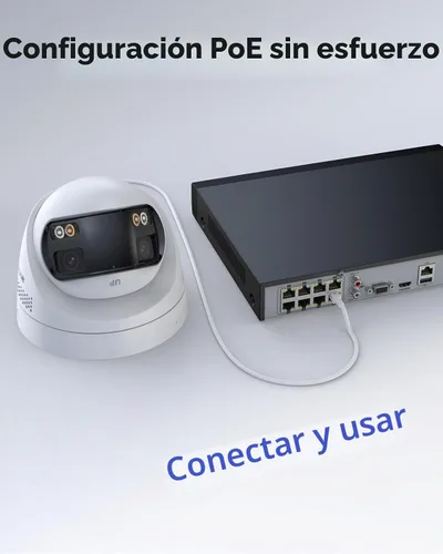 Vista 8 de ANNKE Sistema de cámara de seguridad PoE 4K con doble lente, gran angular de 180°, disco duro de 2 TB 8 Channel 12MP H.265+ NVR, 4pcs 8MP Wired