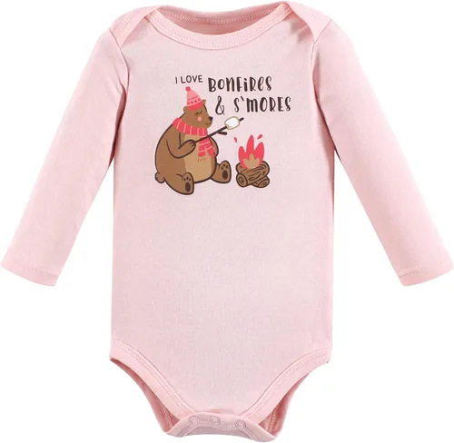 Vista 3 de Hudson Baby Body unisex de algodón de manga larga, para bebé