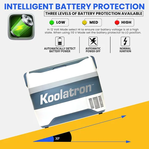 Vista 6 de Koolatron Refrigerador portátil de 12 V con Bluetooth, enfriador eléctrico de 42 cuartos de galón (40 L), cables de 12 voltios CC/110 V CA