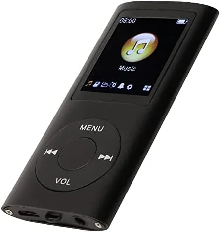 Vista 8 de Reproductor de MP3, con capacidad de memoria de 64 GB, reproductor de música portátil de 8 horas de duración de la batería, compatible con MP3, WMA