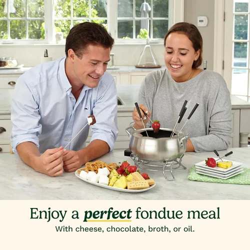 Vista 4 de Cuisinart CFO-3SS Fondue eléctrica, 6.12 x 10.50 x 7.00 pulgadas, acero inoxidable cepillado