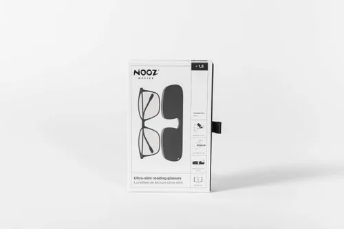 Vista 3 de NOOZ Lentes de lectura ópticos, forma rectangular, lectores de aumento para hombres y mujeres, modelo Bao Essential Collection