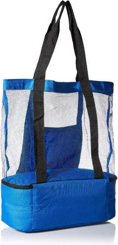 Vista 2 de SDI Bolsa de asas de picnic de playa para 12 latas - Azul