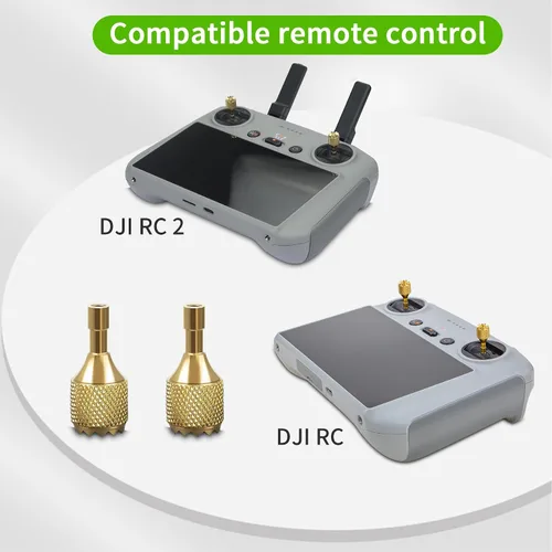 Vista 2 de Hanatora Joysticks Stick para DJI RC, RC 2 (Neo, Flip, Air 3S, Air 3, Mini 5/4/3 Pro, Mini 3, Mavic 3 Classic/Pro Drone), accesorios de pulgar