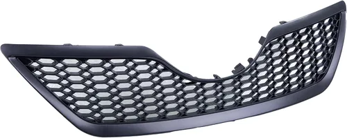 Vista 5 de CarPartsDepot Parrilla superior pintada frontal negra sin emblema compatible con Toyota Camry Sedan 2007-2009 SE modelos 5310106180C0 TO1200291