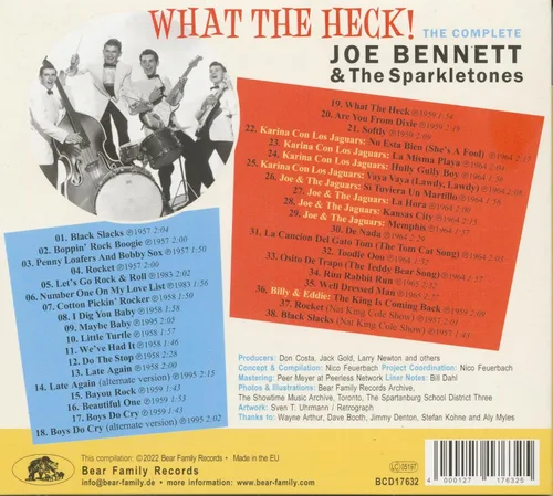 Vista 8 de What The Heck! - The Complete Joe Bennett & The Sparkletones (CD)